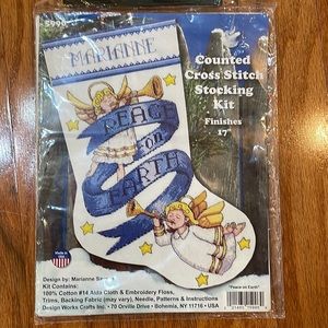 LAST CHANCE NIP Counted Cross Stitch Kit “Peace on Earth “ Marianne Savage